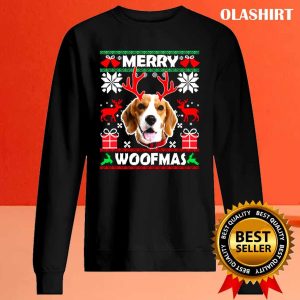 New Beagle Dog Merry Woofmas Christmas Dog Lovers Ugly Shirt