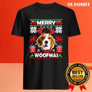 New Beagle Dog Merry Woofmas Christmas Dog Lovers Ugly Shirt 4