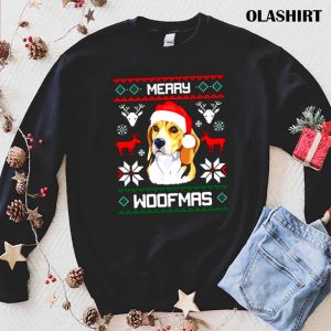 New Beagle Merry Woofmas Funny Dog Christmas Shirt