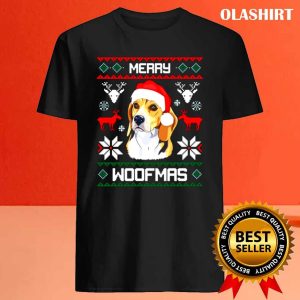 New Beagle Merry Woofmas Funny Dog Christmas Shirt 4