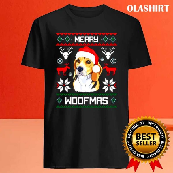 New Beagle Merry Woofmas Funny Dog Christmas Shirt