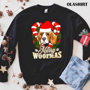 New Beagle Merry Woofmas Santa Claus Dog Christmas Shirt