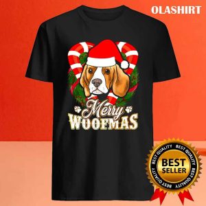 New Beagle Merry Woofmas Santa Claus Dog Christmas Shirt 4