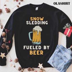 New Beer Fueled Snow Sledding T shirt Trending Shirt 1