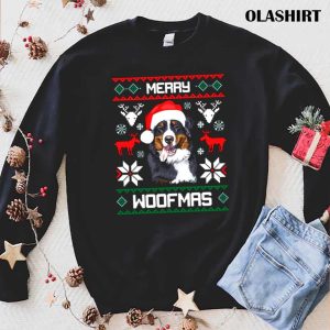 New Bernese Mountain Dog Merry Woofmas, Funny Dog Xmas Shirt