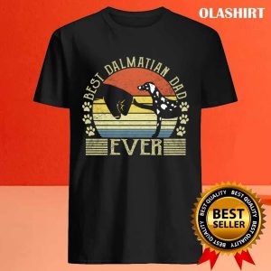 New Best Dalmatian Dad Ever Cute Fist Bump Dog Lover T shirt 4