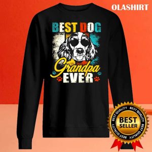 New Best Dog Grandpa Ever Eglish Springer Spaniel T shirt 2