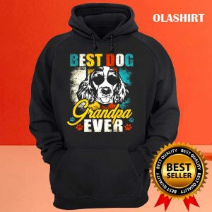 New Best Dog Grandpa Ever Eglish Springer Spaniel T shirt 3