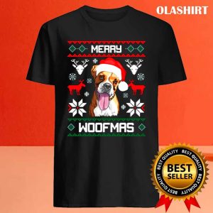 New Boxer Dog Merry Woofmas Funny Dog Christmas Shirt 4