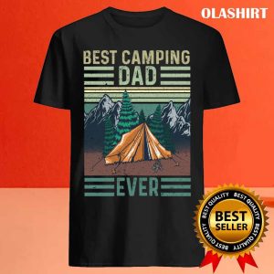 New Camping Dad Ever retro Vintage Camper T shirt 4