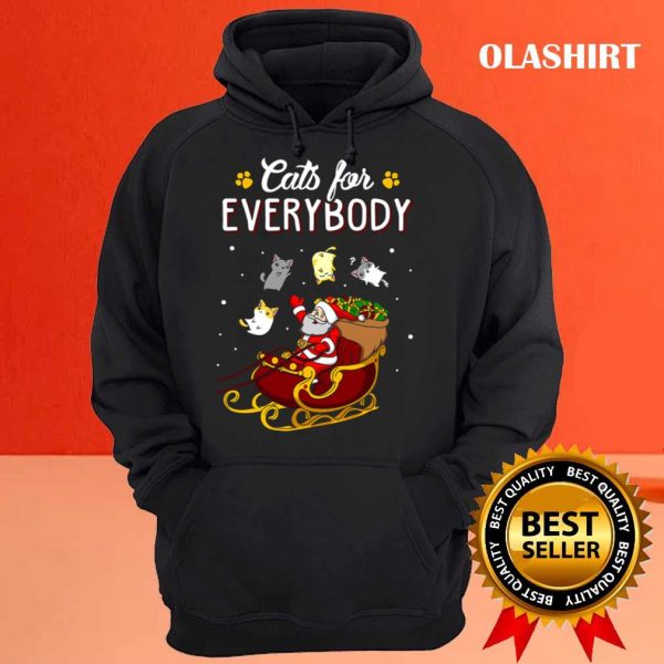 New Cats For Everybody Funny Ugly Christmas Sweatshirt T-shirt