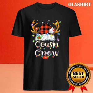 New Cousin Crew Santa Red Plaid Xmas Funny Christmas Pajamas T shirt 4