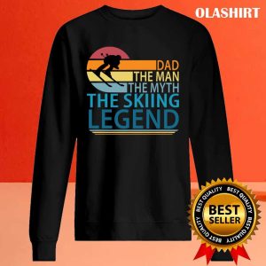 New Dad The Man The Myth The Skiing Legend T shirt 2