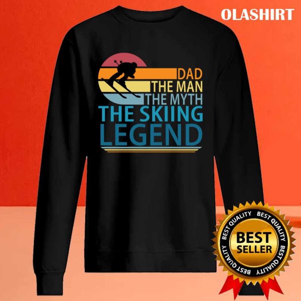 New Dad – The Man The Myth The Skiing Legend T-shirt