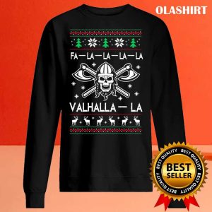 New Fa-la-la-la-la Valhalla-la Christmas Ugly Viking T-shirt