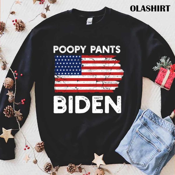 New Funny Poopy Pants Biden T-shirt , Trending Shirt