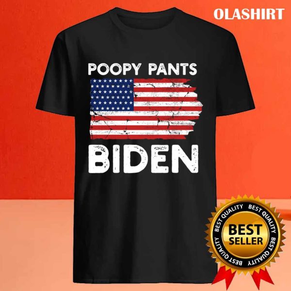 New Funny Poopy Pants Biden T-shirt , Trending Shirt