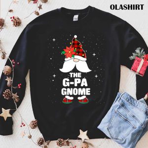 New G pa Gnome Buffalo Plaid Matching Family Christmas Pajama T shirt 1