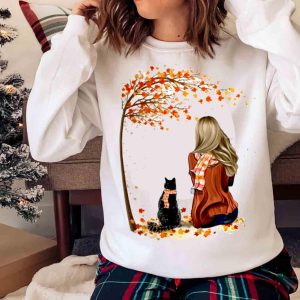 New Girl And Cats Autumn Shirt , Trending Shirt