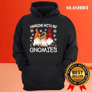 New Hanging With My Gnomies Funny Christmas Gnome Xmas Pajama T shirt 3