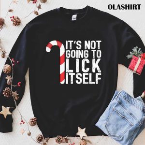 New Its Not Going To Lick Itself Candy Cane T shirt 1