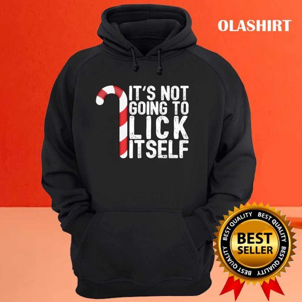 New It’s Not Going To Lick Itself Candy Cane T-shirt