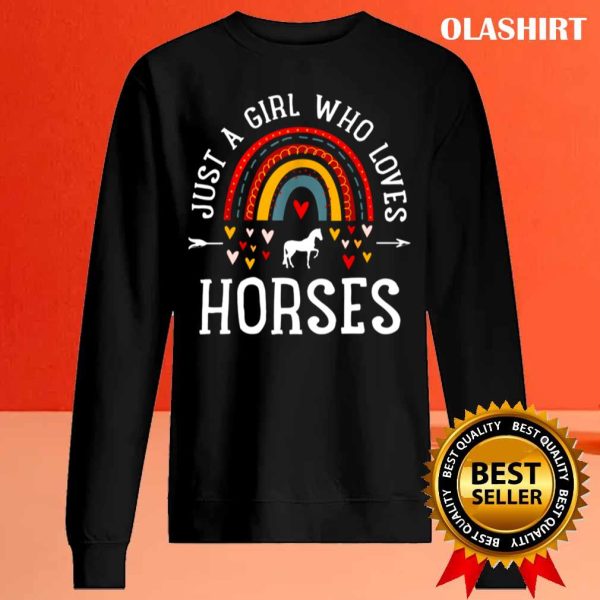 New Just A Girl Who Loves Horses Shirt , Trending Shirt