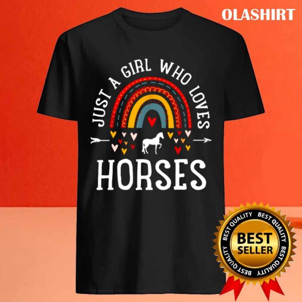 New Just A Girl Who Loves Horses Shirt , Trending Shirt