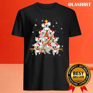 New Koala Christmas Tree Ornament Decoration Funny Xmas T shirt 4