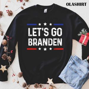 New Let's Go Branden Brandon American Flag Vintage T shirt 1