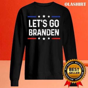 New Let's Go Branden Brandon American Flag Vintage T shirt 2