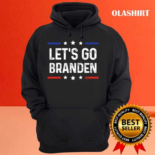 New Let’s Go Branden Brandon American Flag Vintage T-shirt