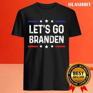 New Let's Go Branden Brandon American Flag Vintage T shirt 4