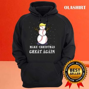 New Make Christmas Great Again Baseball Snowman Balls Snow T shirt 3