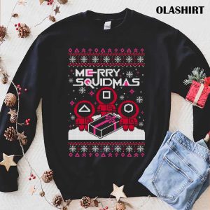 New Merry Squidmas Ugly Christmas Sweater T shirt 1