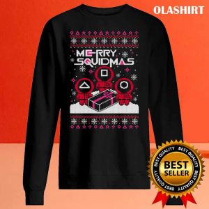 New Merry Squidmas Ugly Christmas Sweater T shirt 2