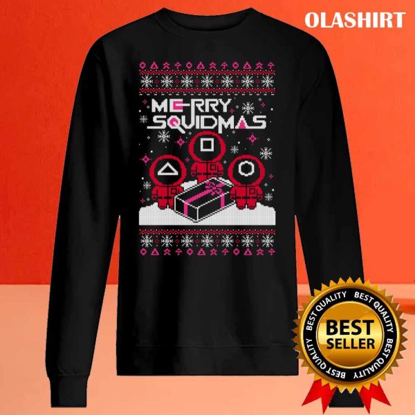 New Merry Squidmas Ugly Christmas Sweater T-shirt