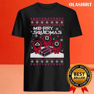 New Merry Squidmas Ugly Christmas Sweater T shirt 4