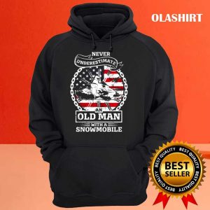 New Old Man Snowmobile Ride Snowmobiling Winter Sport Shirt 3