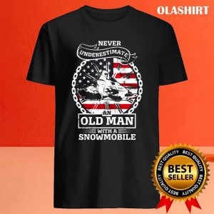 New Old Man Snowmobile Ride Snowmobiling Winter Sport Shirt 4