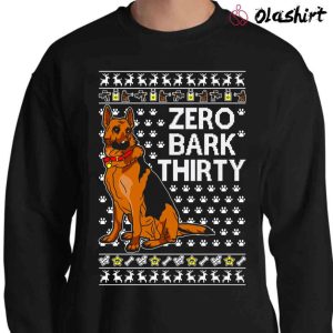 New OnCoast Zero Bark Thirty Dog Santa Claus Ugly Christmas Shirt 1