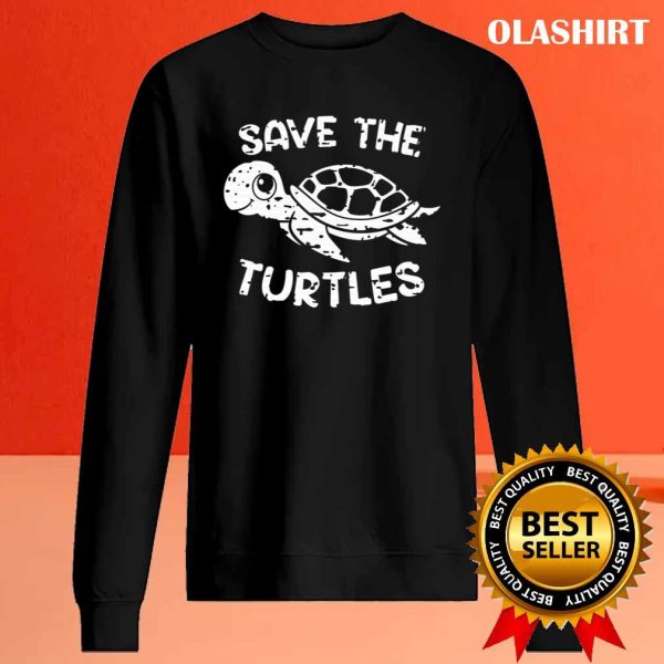 New Save The Turtles Shirt, Grunge Distressed Shirt