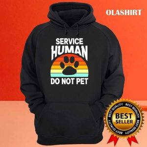 New Service Human Do Not Adopt Vintage Retro Sunset Dog Rescue Typography T shirt 3