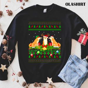 New Shiba Inu Dog Santa Ugly Shiba Inu Christmas Shirt 1