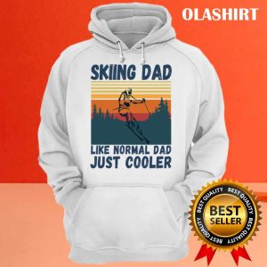 New Skiing Dad Like A Normal Dad Just Cooler Funny Skiing Dad Definition T shirt 3