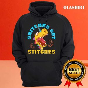 New Snitches Get Stitches Funny Dinosaurs Unicorn T shirt 3