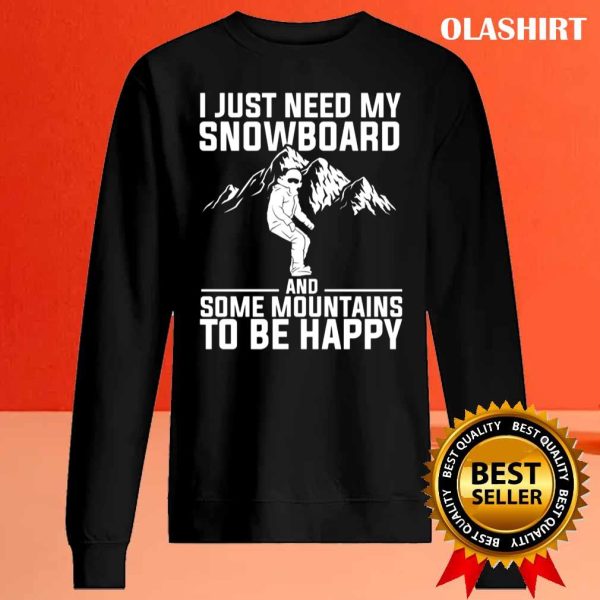 New Snowboard Shirt, Snowboarder Apres Ski Snow Gift Shirt