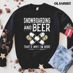 New Snowboarding Beer Drinking Snowboard Shirt Trending Shirt 1