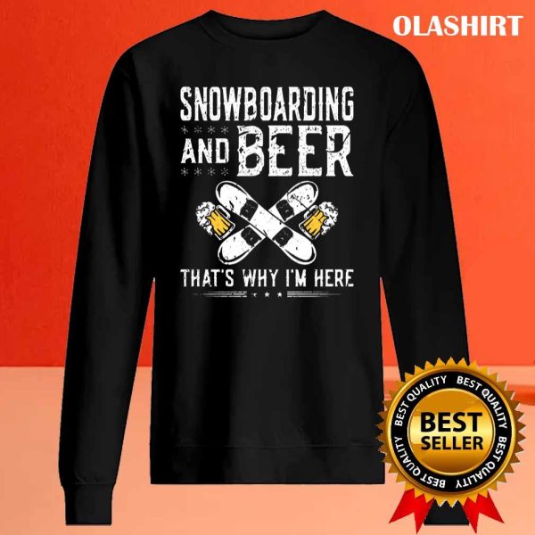 New Snowboarding Beer Drinking Snowboard Shirt , Trending Shirt