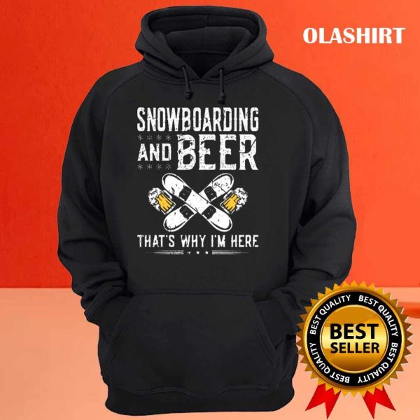 New Snowboarding Beer Drinking Snowboard Shirt , Trending Shirt